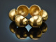 Circa 1980! Cool half-ball bracelet made of gold-plated 925 silver.