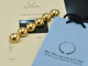 Circa 1980! Cool half-ball bracelet made of gold-plated 925 silver.