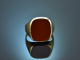 Um 1965! Klassischer Herren Siegel Ring mit Karneol Gold 585
