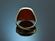 Um 1965! Klassischer Herren Siegel Ring mit Karneol Gold 585