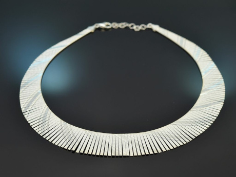 Around 1970! Vintage Cleopatra necklace in 925 silver