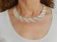 Around 1970! Vintage Cleopatra necklace in 925 silver