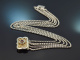 Austria around 1980! Beautiful 5-row dirndl choker necklace in silver 835