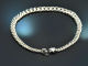 Around 1970! Chic heavy statement curb chain in 925 silver