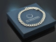 Around 1970! Chic heavy statement curb chain in 925 silver