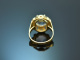 Around 1950! Ring with aquamarine in 585 gold