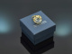 Around 1950! Ring with aquamarine in 585 gold