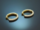 Ovale Creolen mit Brillanten 0,74 Carat aus Gold 750