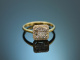 Exceptional diamond ring 0.45 carat in 750 gold