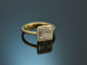 Exceptional diamond ring 0.45 carat in 750 gold