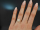 Exceptional diamond ring 0.45 carat in 750 gold