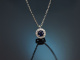 Delicate sapphire necklace with diamonds in 585 white gold