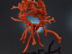 Large Italian branch coral necklace with silver 925 gold-plated clasp