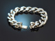 Andreas Daub um 1970! Schweres signiertes Panzer Armband aus Silber 800