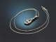 Around 1930! Elegant Art Deco necklace with diamonds in platinum and 750 white gold
