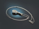 Around 1930! Elegant Art Deco necklace with diamonds in platinum and 750 white gold