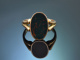 Around 1930! Beautiful coat of arms signet ring with heliotrope in 333 gold