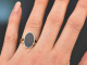 Around 1930! Beautiful coat of arms signet ring with heliotrope in 333 gold