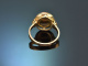 Around 1960! Timeless salmon coral ring in 585 gold