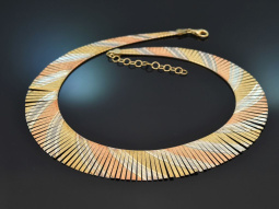 Schicke Vintage Cleopatra Kette aus Silber 925 vergoldet