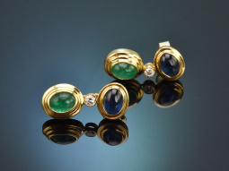 Nuremberg around 1985! Fine earrings with sapphires...