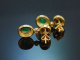 Nuremberg around 1985! Fine earrings with sapphires emeralds and diamonds in 750 gold