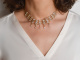 Um 1970! Schickes Vintage Collier mit Mondsteinen aus vergoldetem Silber 925