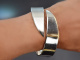 Franz Scheurle around 1965! Chic heavy design bangle in 925 silver