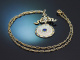 Marius Hammer Norwegen um 1908! Emaillierte signierte Collier Kette aus Silber 930