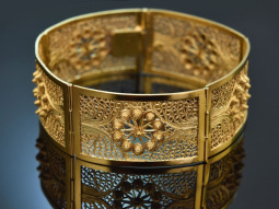 Um 1930! Sch&ouml;nes filigranes Armband aus vergoldetem...
