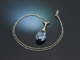 Um 1925! Art Deco Collier mit Verneuil Spinell und...