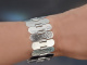 M&uuml;nchen um 1935! Hammerschlag Armband in Bauhaus Stil Silber 835