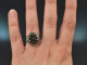 M&uuml;nchen um 1960! Trachten Kette Ring und Ohrclipse mit Granat aus Silber 835