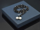 From our studio! Chic long onyx necklace with large cultured pearls silver 925