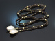 From our studio! Long smoky quartz necklace with baroque cultured pearls silver 925 gold-plated