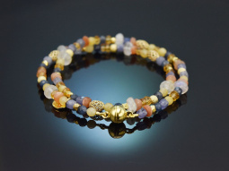 Day &amp; Night! Fancy Armband Saphir Tansanit Mondstein...