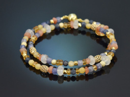 Day &amp; Night! Fancy Armband Saphir Tansanit Mondstein...