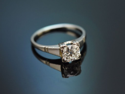 Hamburg around 1925! Art Deco solitaire old european cut...