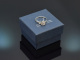 Hamburg around 1925! Art Deco solitaire old european cut diamond ring 0.75 ct white gold 585