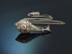Hamburg um 1915! Feines Belle Epoque Collier mit Diamanten aus Wei&szlig;gold 585