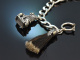 Tegernsee around 1950! Large silver charivari with 7 silver pendants