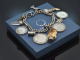 Munich around 1950! Large silver charivari with 12 silver pendants