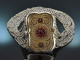 Bayern um 1880! Historische Trachten Kropfkette 10reihig aus Silber
