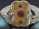 Bayern um 1880! Historische Trachten Kropfkette 10reihig aus Silber