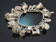 Birmingham 1961! Sch&ouml;nes Bettelarmband 23 Charms aus Sterling Silber