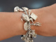 Birmingham 1961! Sch&ouml;nes Bettelarmband 23 Charms aus Sterling Silber
