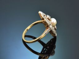 Um 1915! Sch&ouml;ner Art Deco Ring mit Diamanten und...
