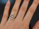 Berlin um 1910! Jugendstil Ring mit Diamanten aus Gold 585 und Platin