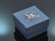 Berlin around 1910! Toi et Moi ring with old-european-cut diamonds in platinum