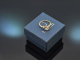Around 1950! Vintage solitaire ring with a fine 0.7 ct brilliant-cut diamond in 585 gold